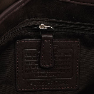 Coach F17093 Brown Signature Shoulder Bag