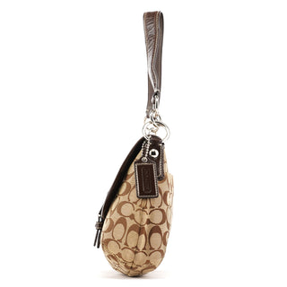 Coach F17093 Brown Signature Shoulder Bag