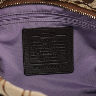 Coach F17169 Beige Brown Signature Soho 2-Way Bag