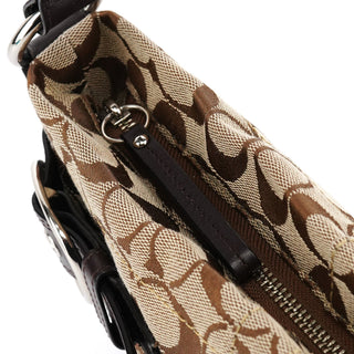 Coach F17169 Beige Brown Signature Soho 2-Way Bag