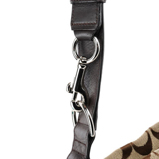 Coach F17169 Beige Brown Signature Soho 2-Way Bag