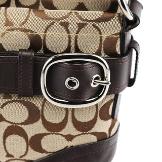 Coach F17169 Beige Brown Signature Soho 2-Way Bag