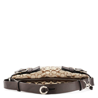 Coach F17169 Beige Brown Signature Soho 2-Way Bag