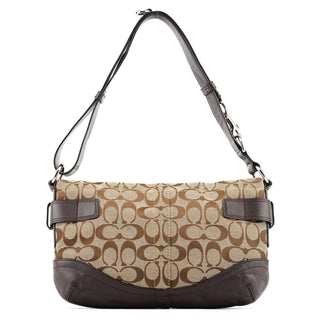 Coach F17169 Beige Brown Signature Soho 2-Way Bag