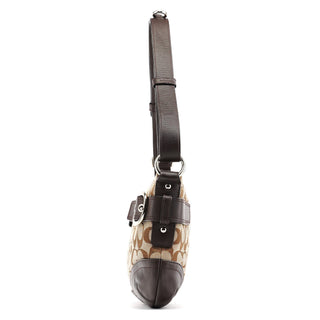 Coach F17169 Beige Brown Signature Soho 2-Way Bag