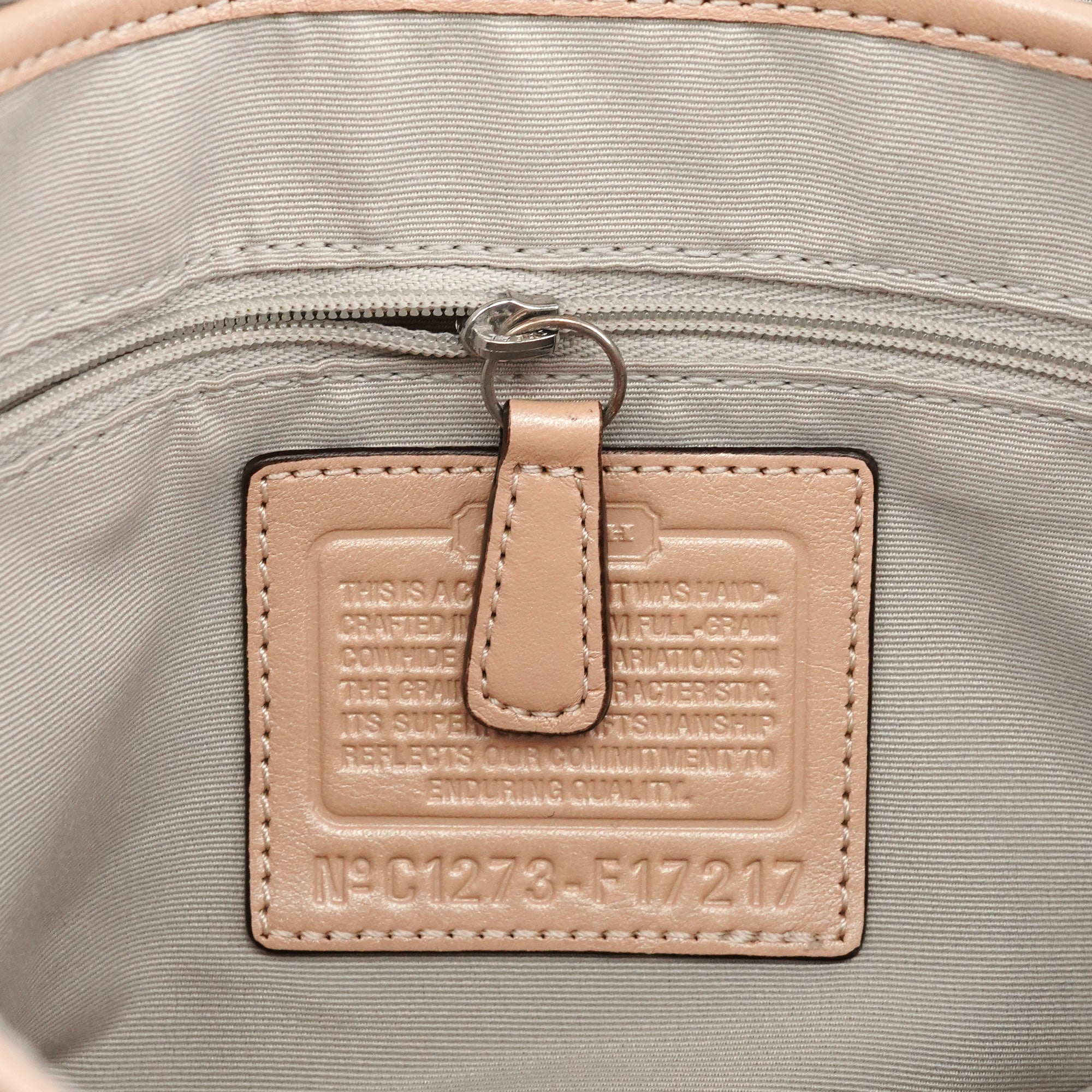 Coach F17217 Beige Leather Soho Shoulder Bag