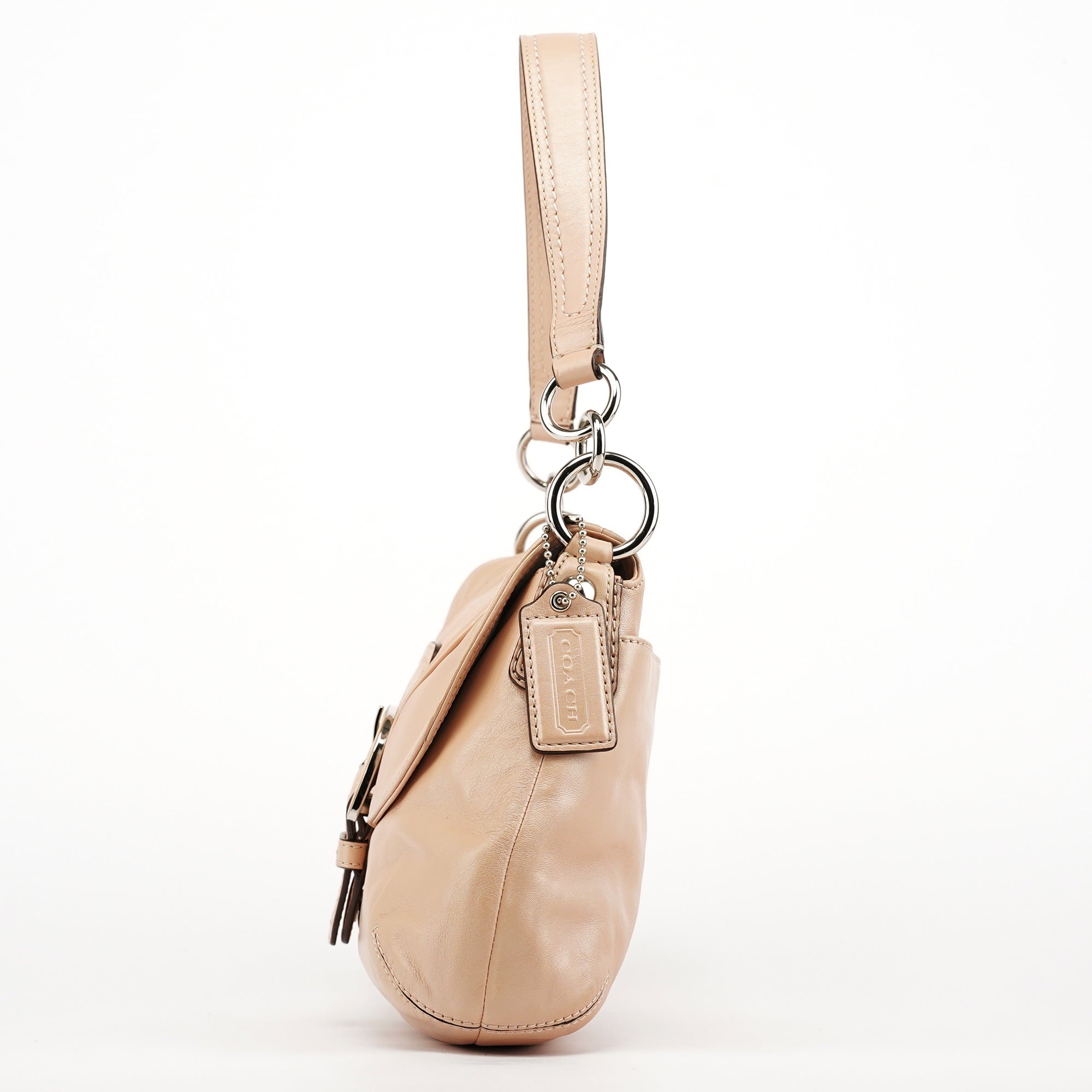 Coach F17217 Beige Leather Soho Shoulder Bag