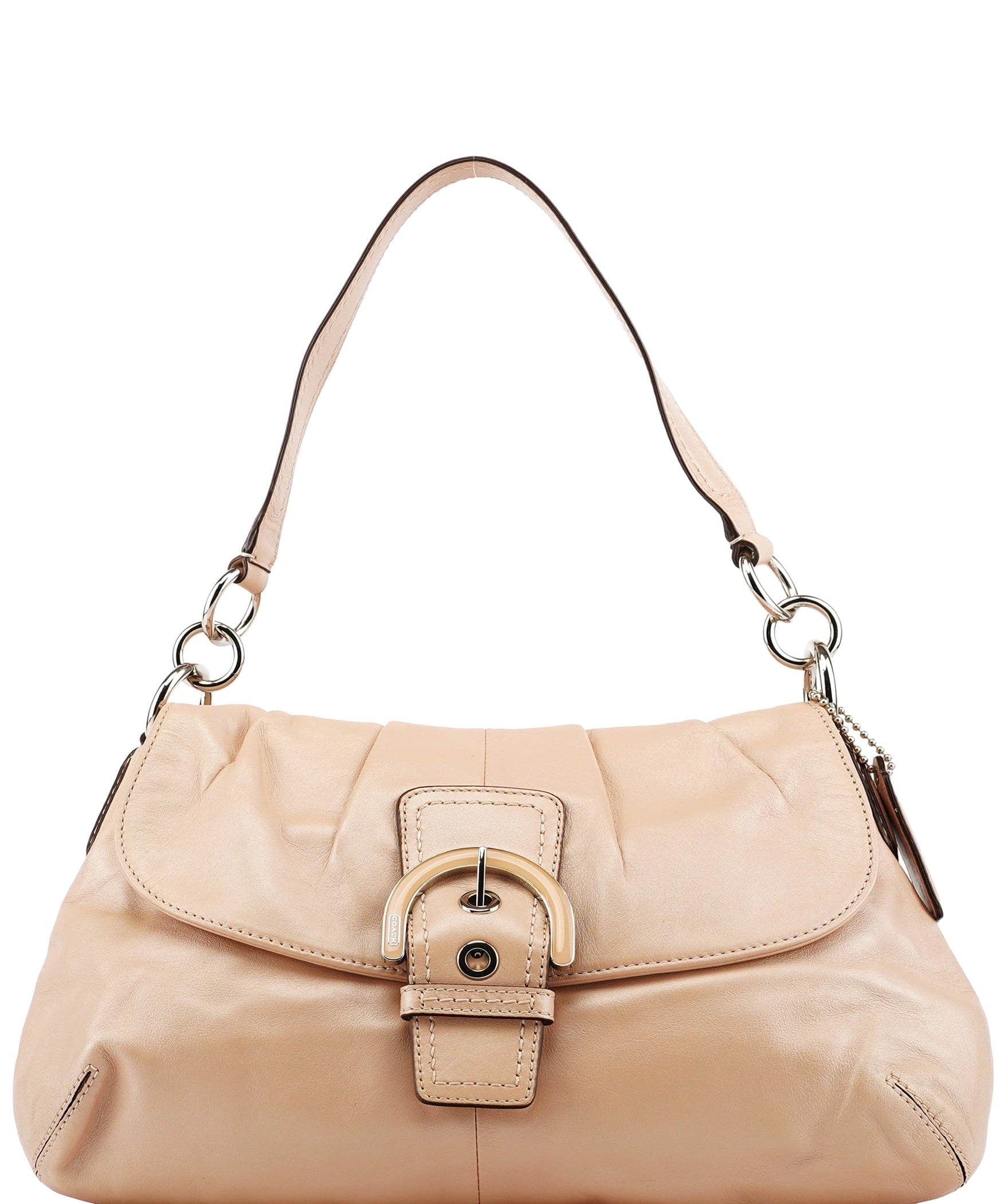 Coach F17217 Beige Leather Soho Shoulder Bag