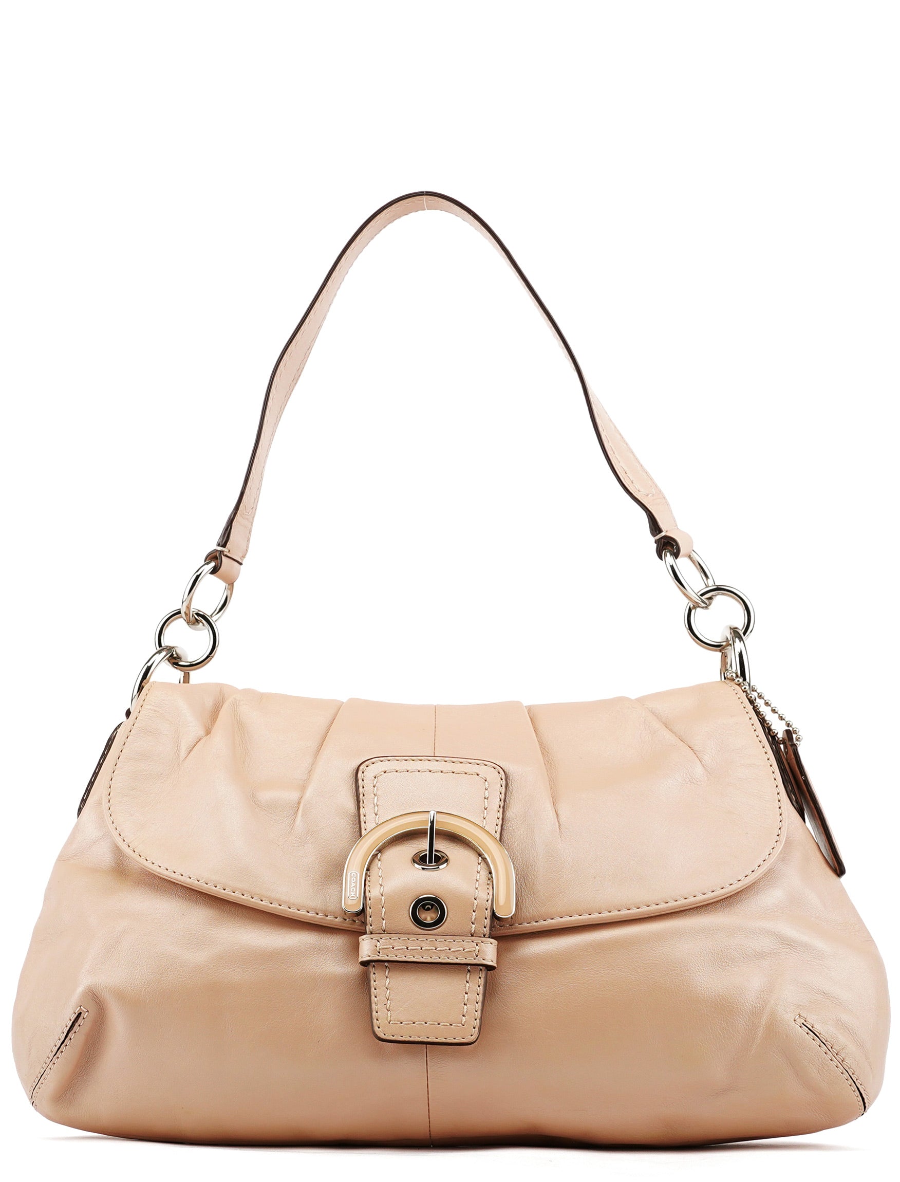 Coach F17217 Beige Leather Soho Shoulder Bag