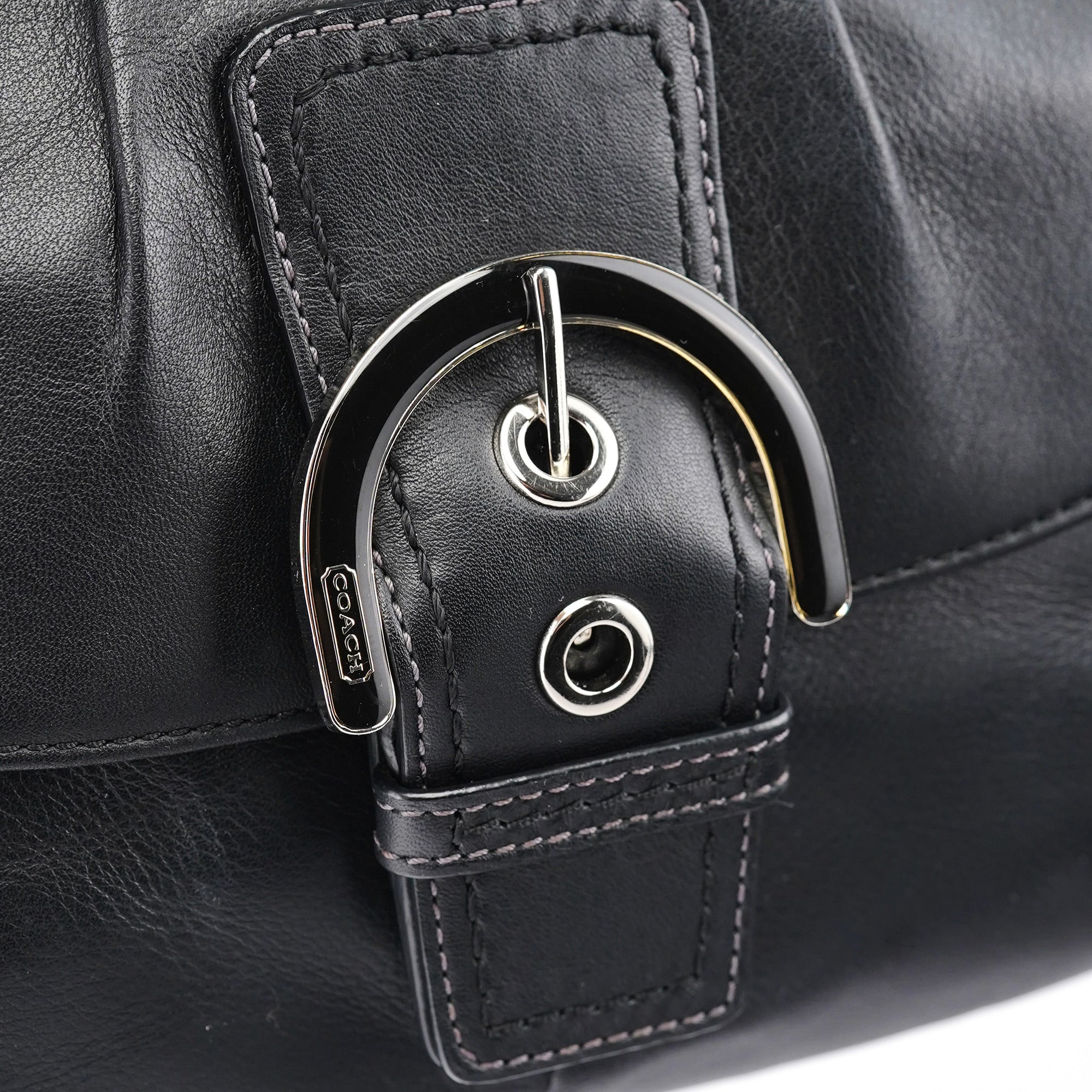 Coach F17217 Black Leather Soho Shoulder Bag