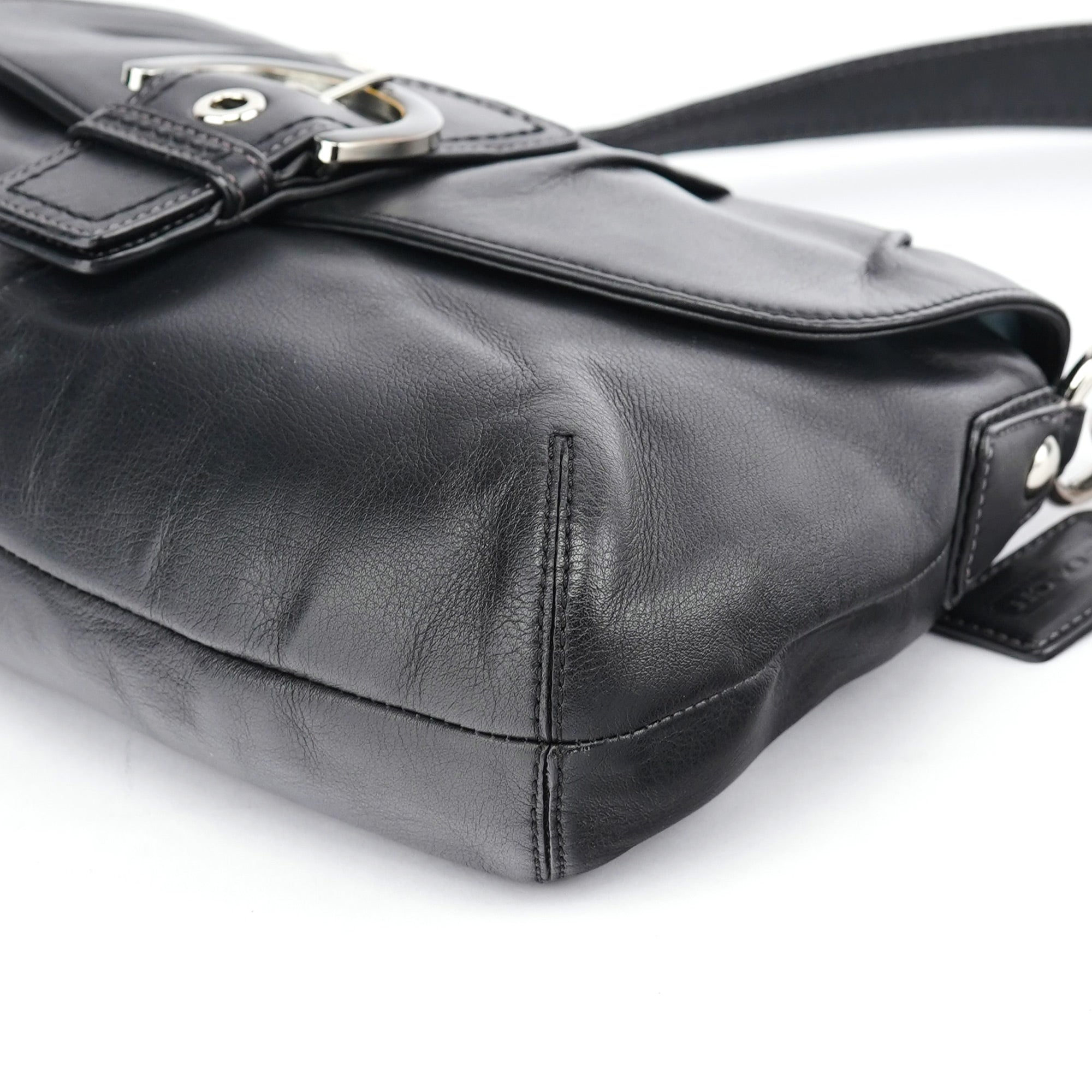 Coach F17217 Black Leather Soho Shoulder Bag