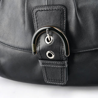 Coach F17217 Black Leather Soho Shoulder Bag