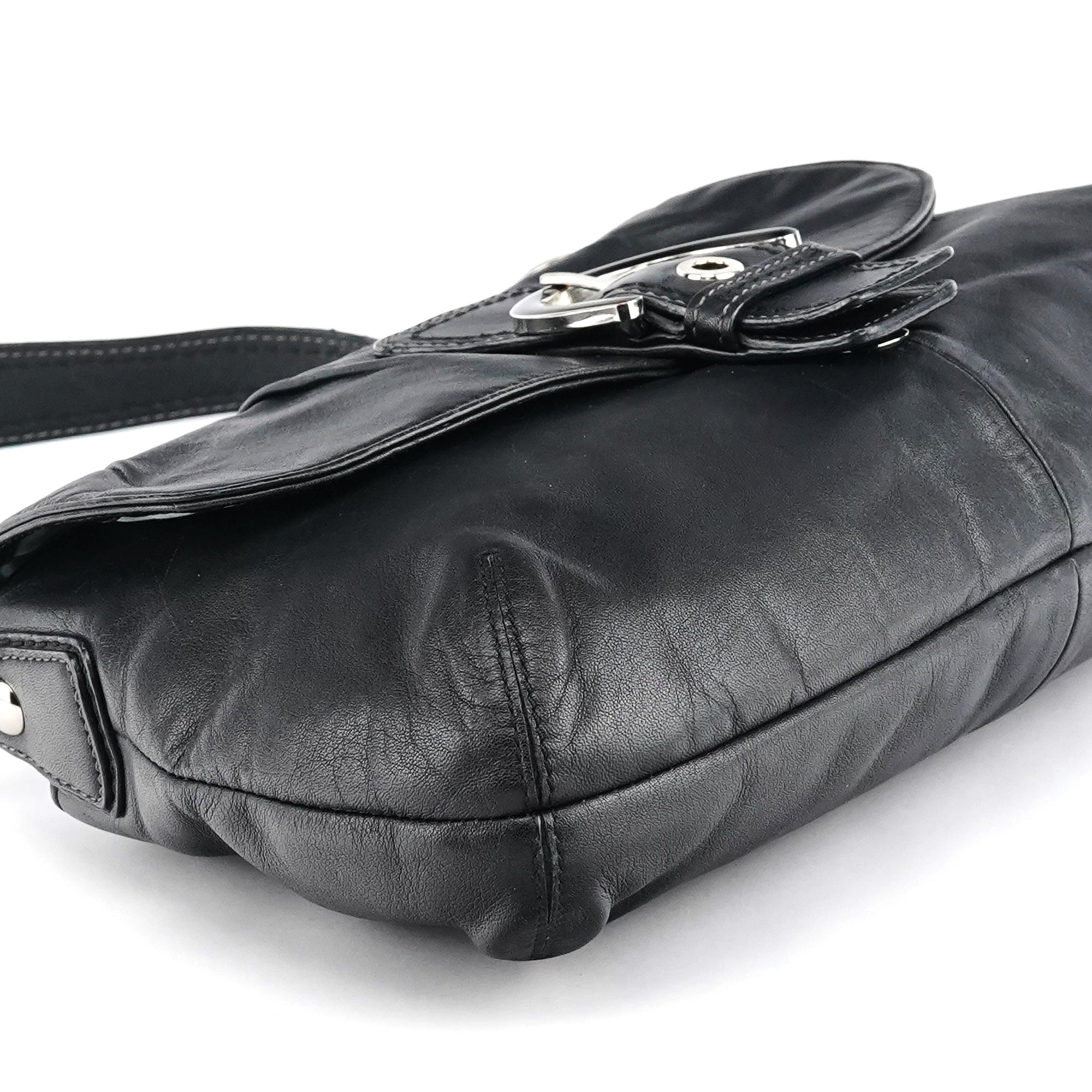 Coach F17217 Black Leather Soho Shoulder Bag