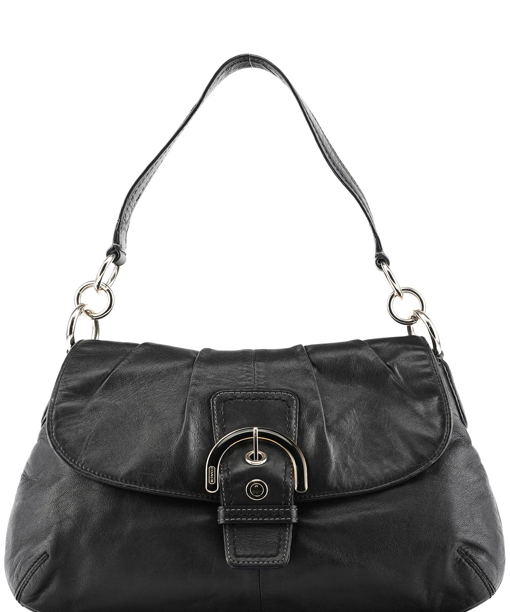 Coach F17217 Black Leather Soho Shoulder Bag