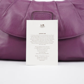 Coach F17217 Purple Leather Soho Shoulder Bag