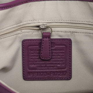 Coach F17217 Purple Leather Soho Shoulder Bag
