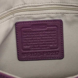 Coach F17217 Purple Leather Soho Shoulder Bag