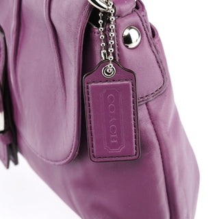 Coach F17217 Purple Leather Soho Shoulder Bag