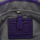 Coach F17217 Purple Leather Soho Shoulder Bag