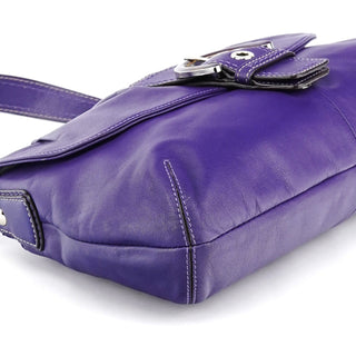 Coach F17217 Purple Leather Soho Shoulder Bag