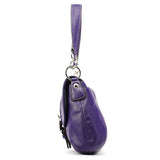 Coach F17217 Purple Leather Soho Shoulder Bag
