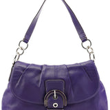 Coach F17217 Purple Leather Soho Shoulder Bag