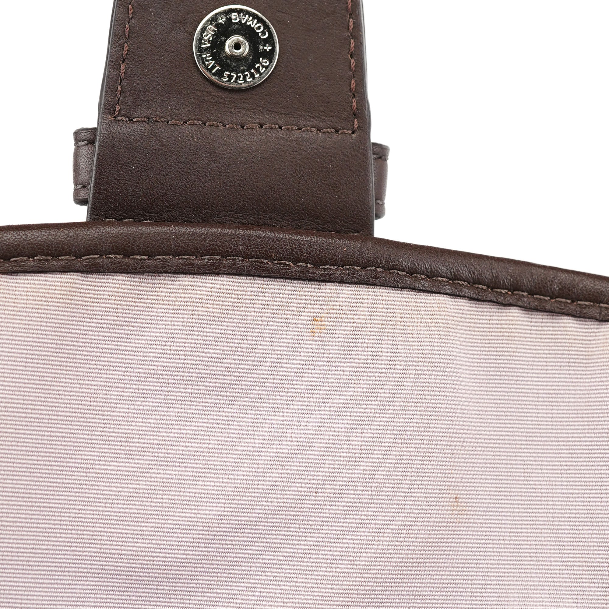 Coach F17395 Beige Brown Soho Shoulder Bag