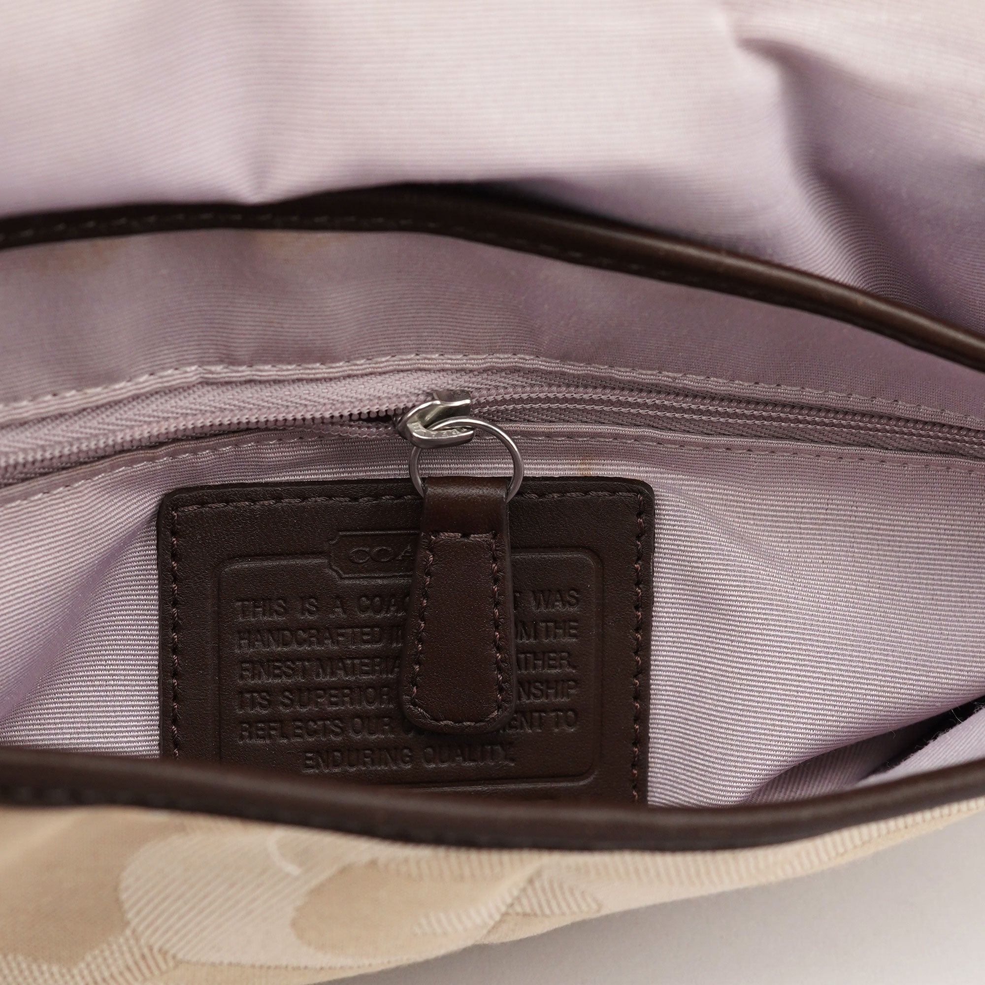 Coach F17395 Beige Brown Soho Shoulder Bag