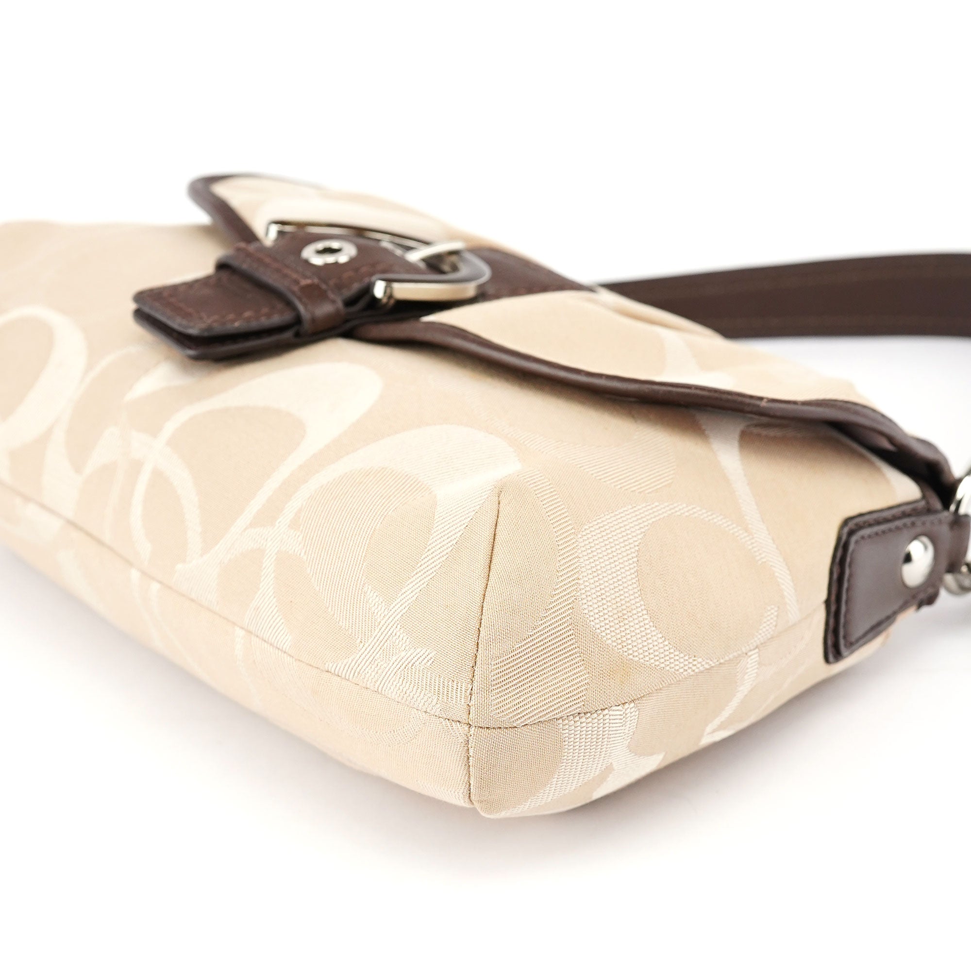 Coach F17395 Beige Brown Soho Shoulder Bag