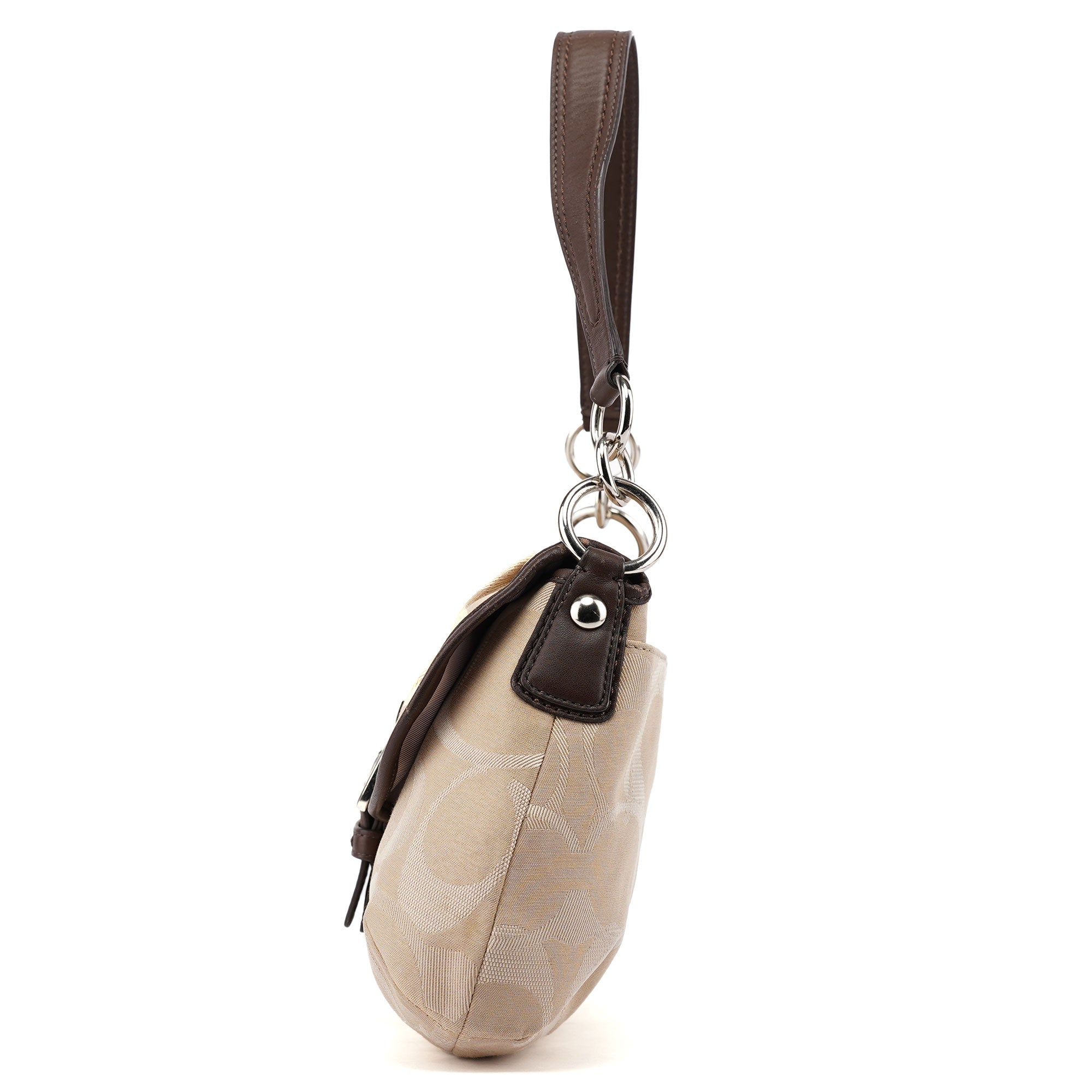Coach F17395 Beige Brown Soho Shoulder Bag