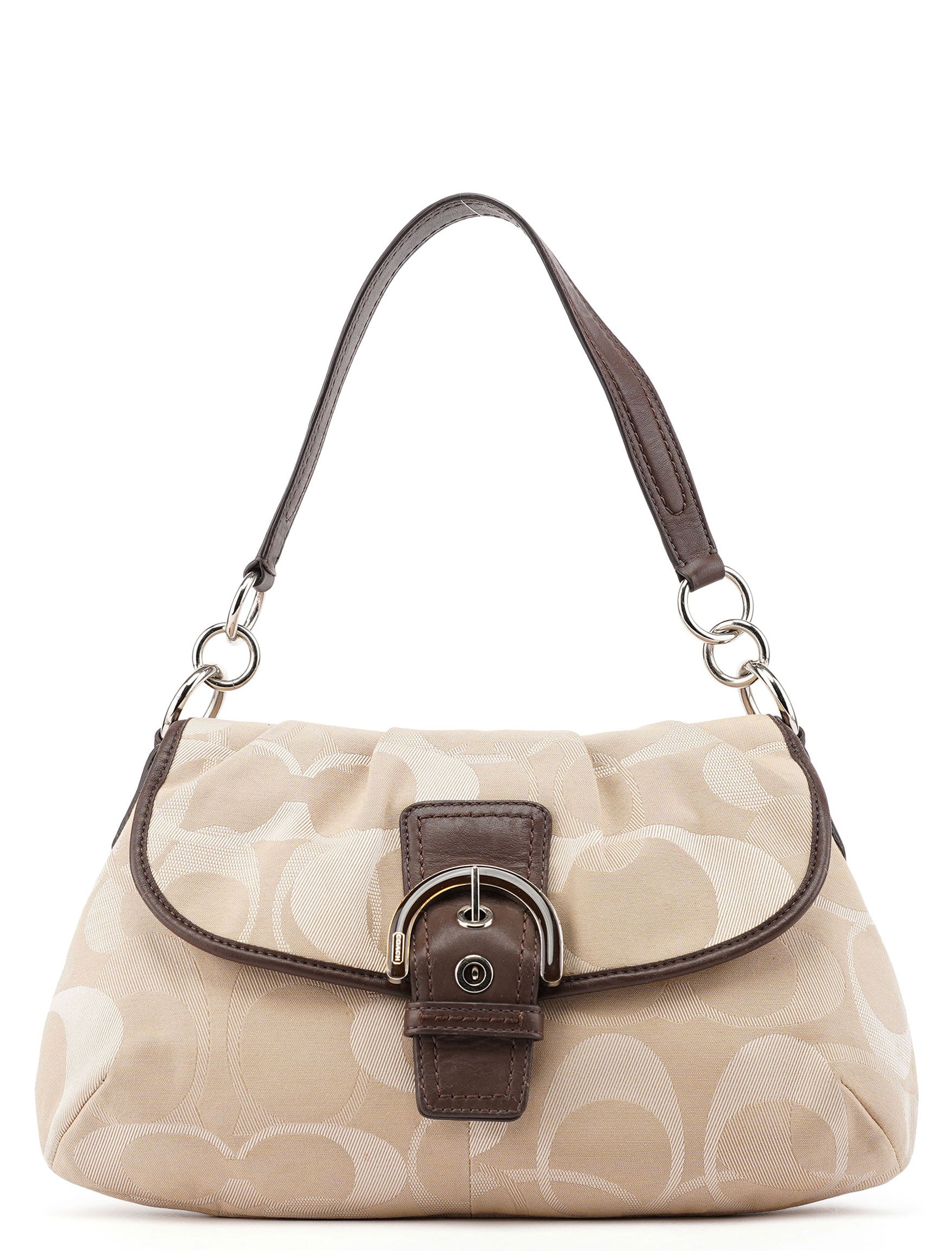 Coach F17395 Beige Brown Soho Shoulder Bag