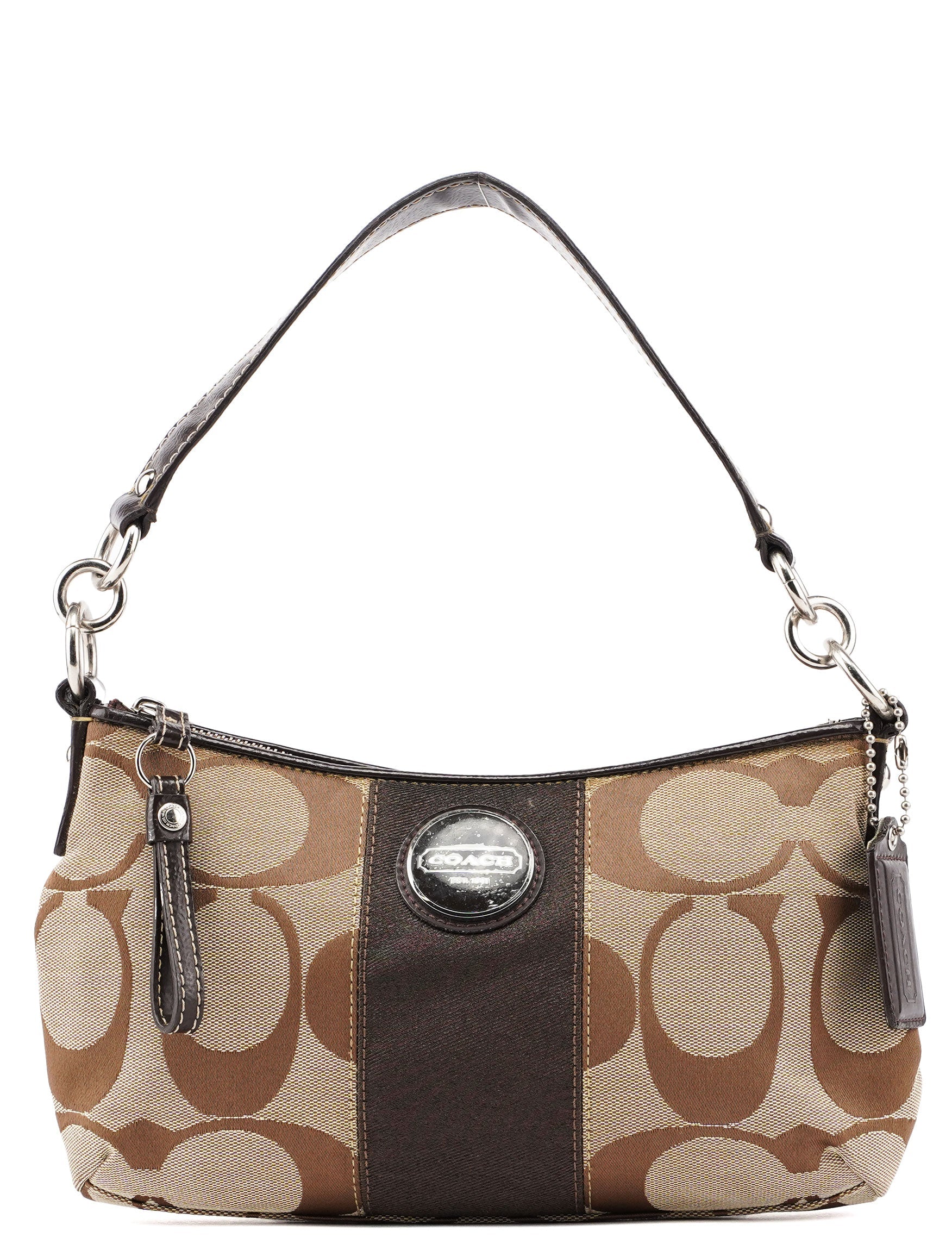 Coach cheapest monogram handbag