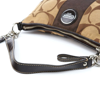 Coach F17439 Beige Signature C Mini Hobo Bag