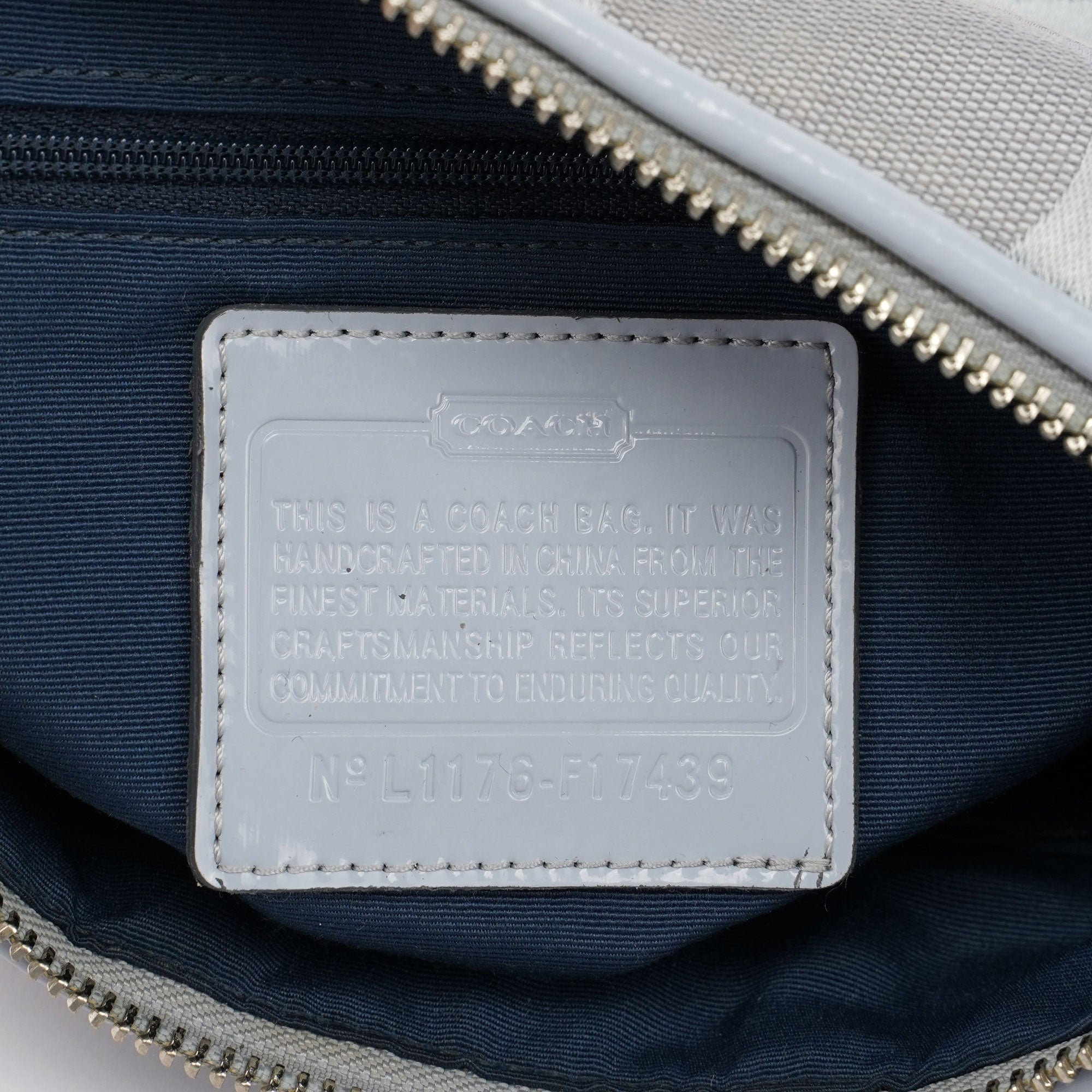 Coach F17439 Pale Blue Signature C 2-Way Bag