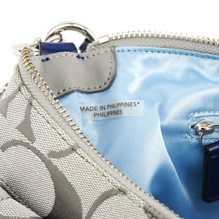 Coach F18756 Grey Canvas Soho 2-Way Bag