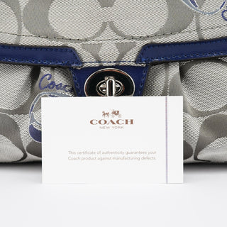 Coach F18756 Grey Canvas Soho 2-Way Bag