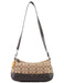 Coach F24028 Beige Brown Signature C 2-Way Shoulder Bag