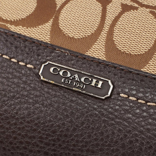 Coach F24028 Beige Brown Signature C 2-Way Shoulder Bag