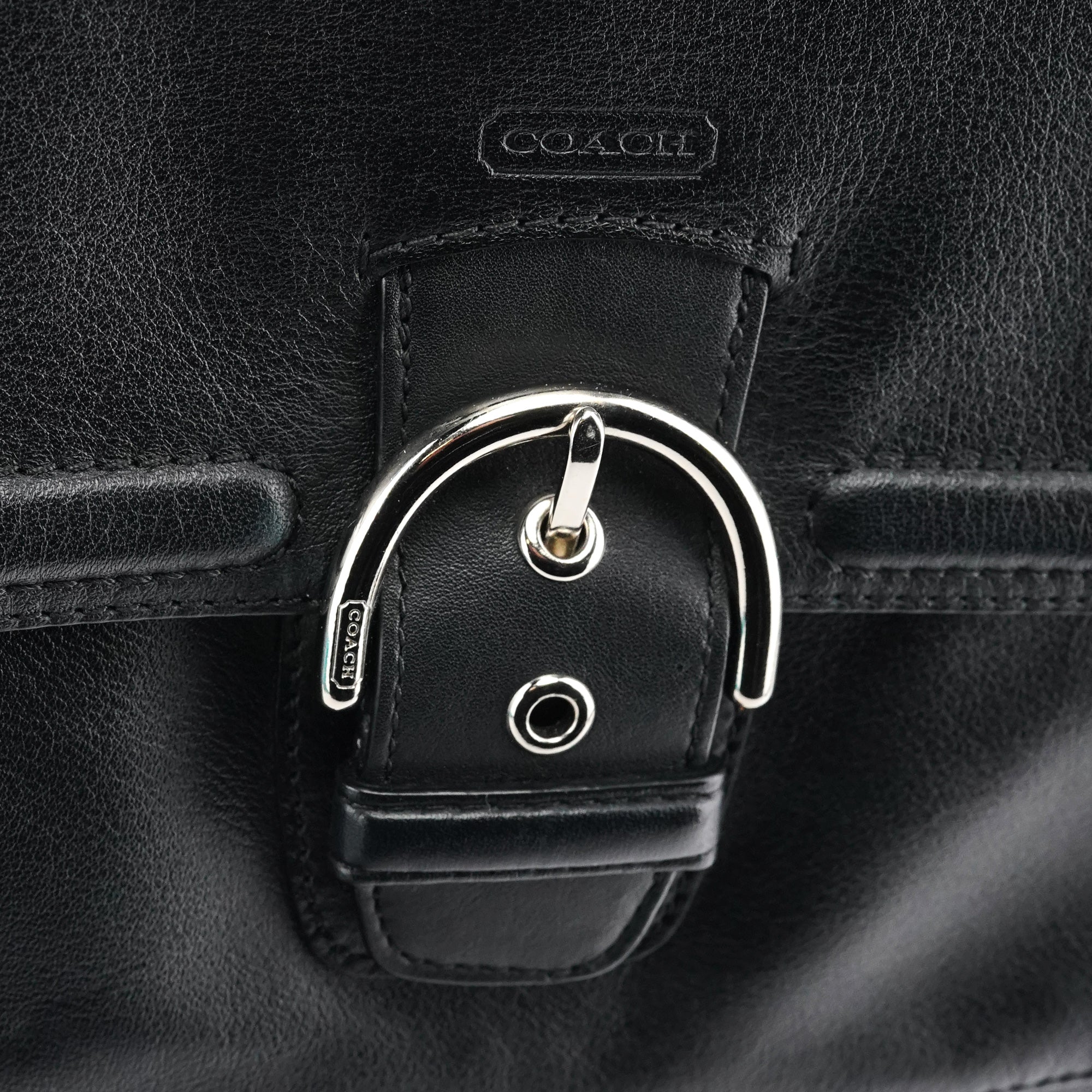 Coach F24686 Black Leather Soho Shoulder Bag