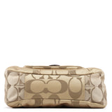 Coach F24742 Beige Burgundy Signature Soho Tote Bag