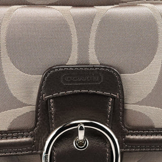 Coach F24742 Beige Metallic Leather Soho Tote Bag