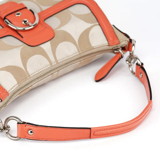 Coach F25289 Beige Leather Soho 2-Way Bag