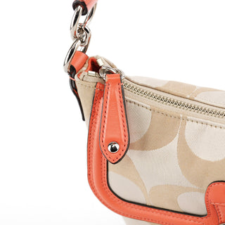 Coach F25289 Beige Leather Soho 2-Way Bag