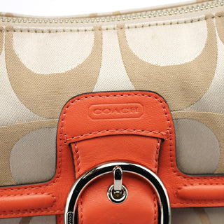 Coach F25289 Beige Leather Soho 2-Way Bag