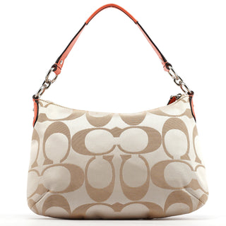 Coach F25289 Beige Leather Soho 2-Way Bag