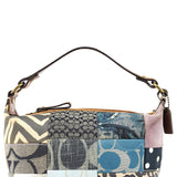 Coach F40530 Multicolor Signature Patchwork Shoulder Bag