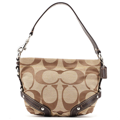 Coach F42780 Beige Signature C Hobo Shoulder Bag