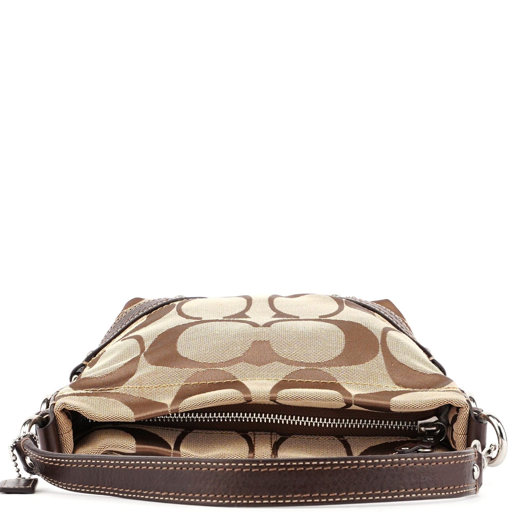 Coach F42780 Beige Signature C Hobo Shoulder Bag