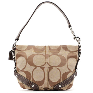 Coach F42780 Beige Signature C Hobo Shoulder Bag