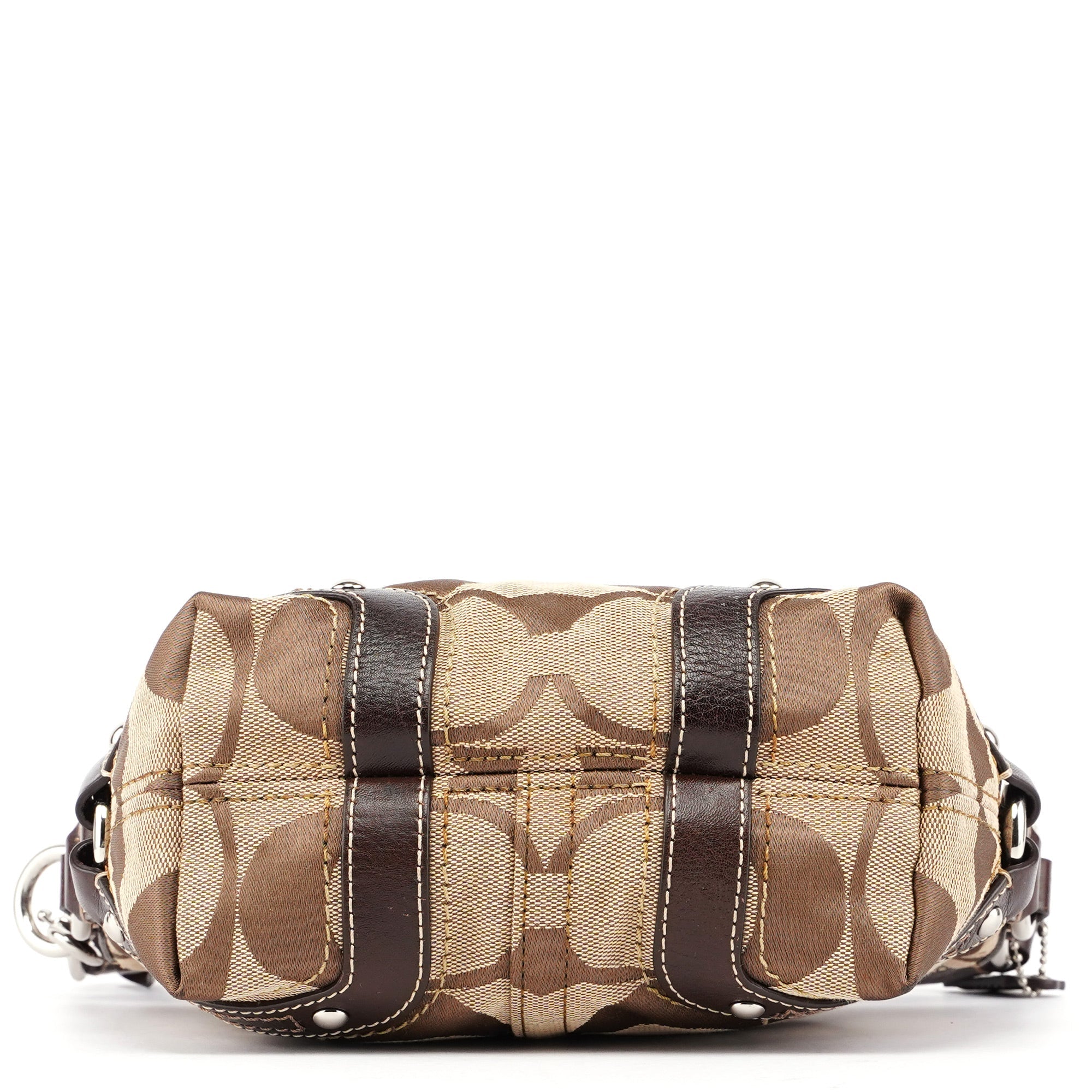 Coach F42780 Beige Signature C Hobo Shoulder Bag